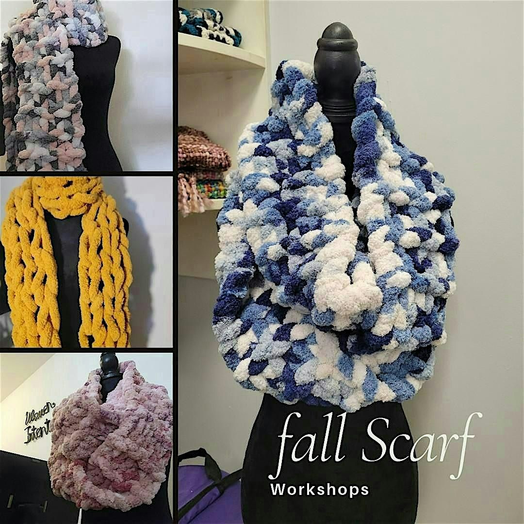 Knit at Night: Fall Scarf Workshop with Appetizers and Dessert