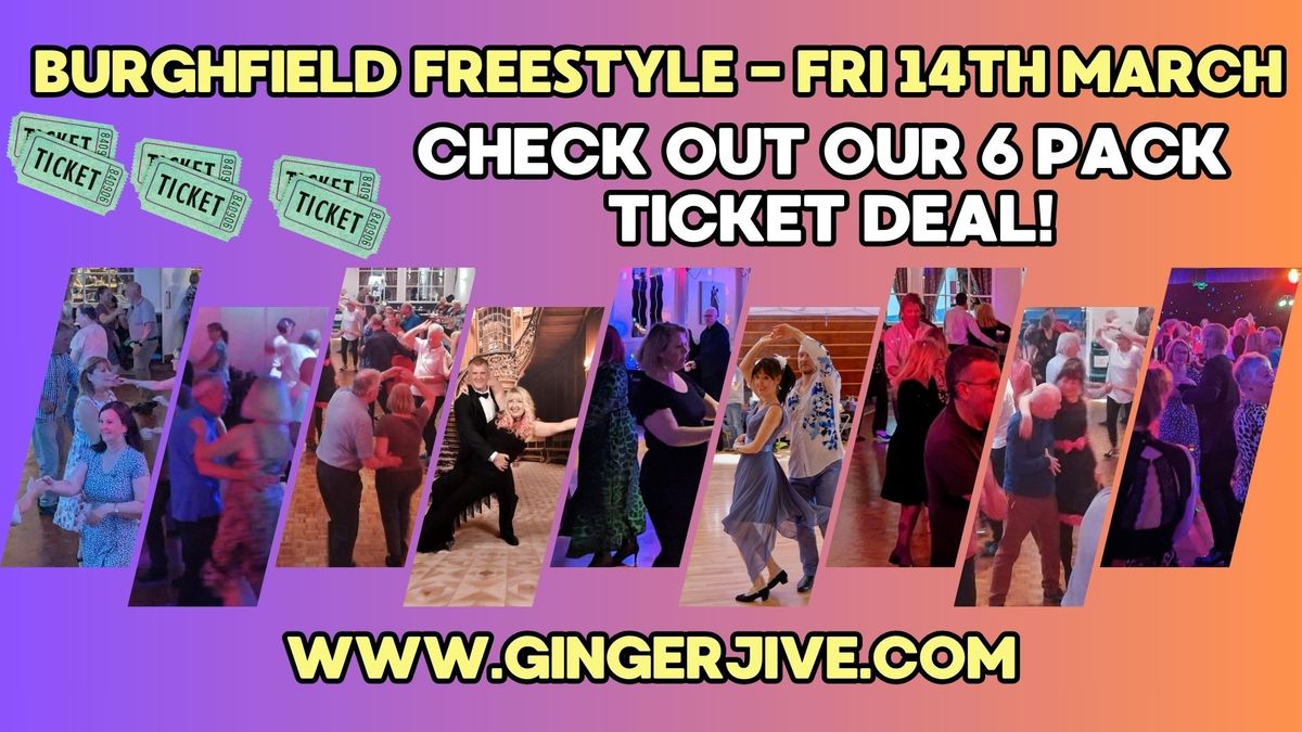 \u2728 Burghfield Jive Freestyle \u2013 Check out our '6 Pack Ticket Deal!'\u2728