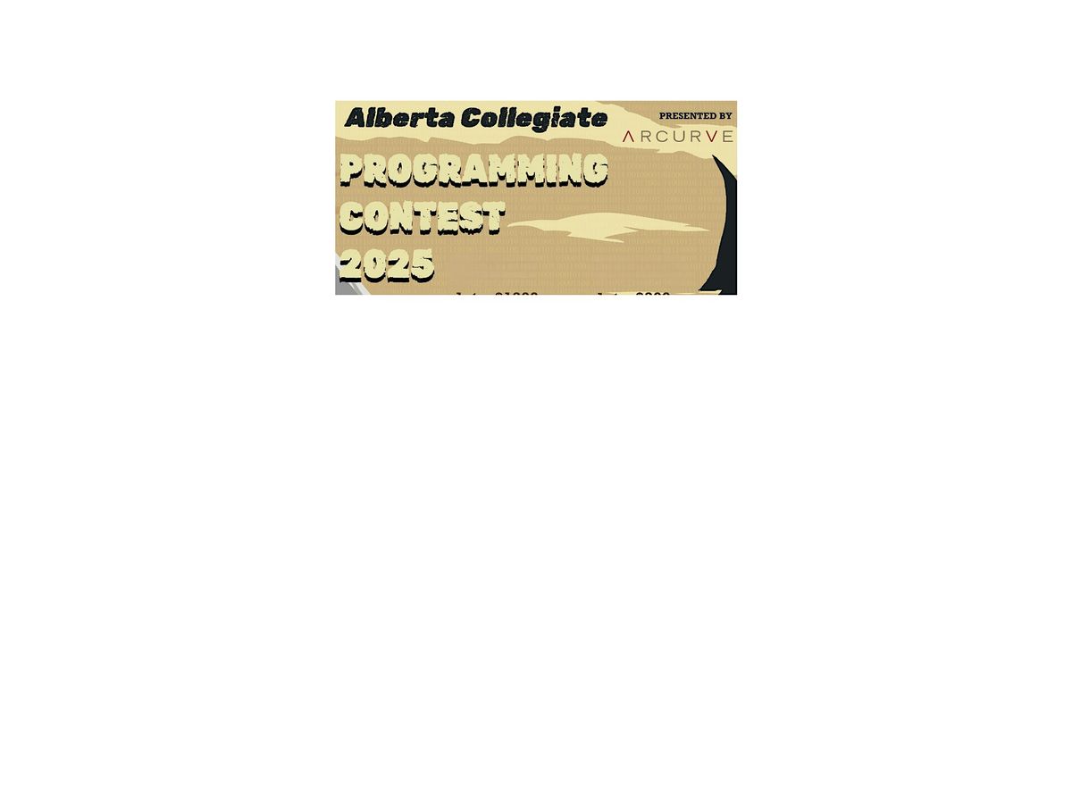 Alberta Collegiate Programming Contest 2025