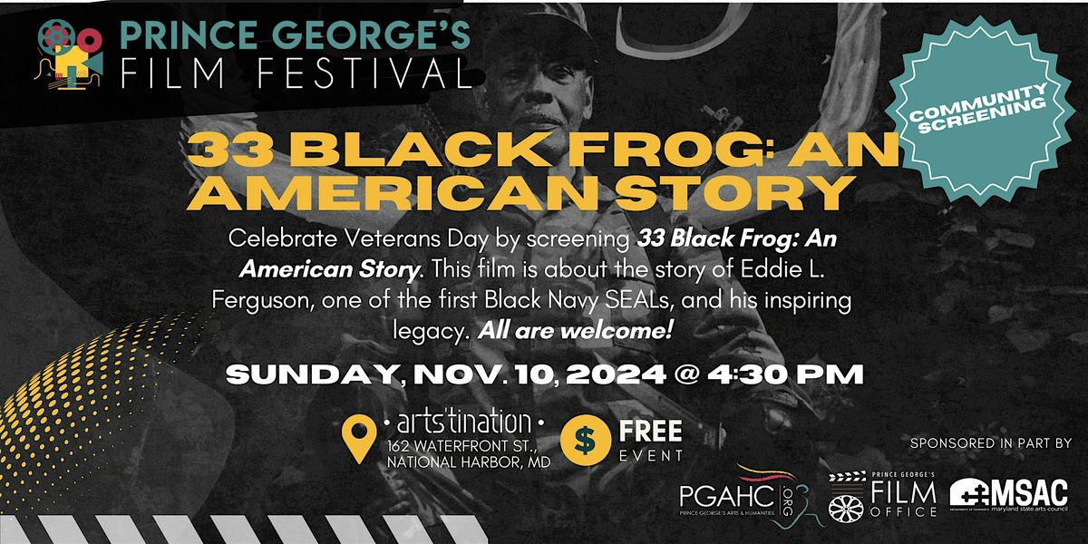 Veterans Day Film Screening -  33 Black Frog: An American Story