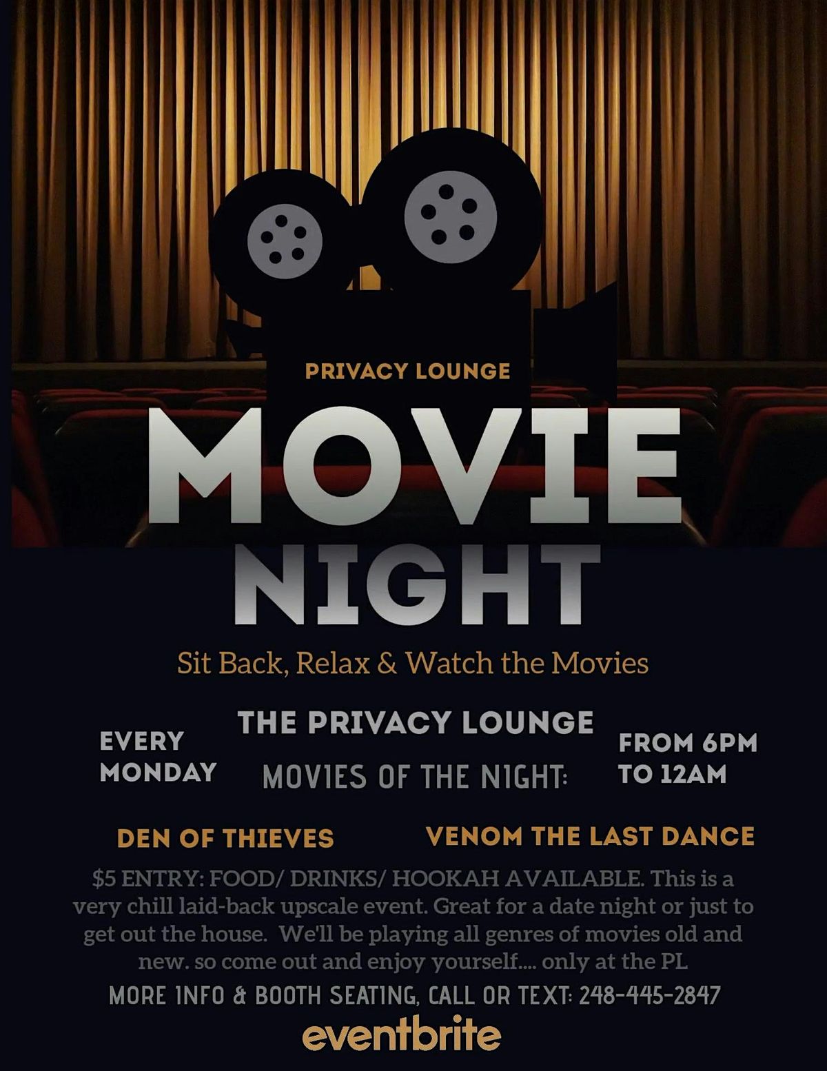 Movie Night at the Privacy Lounge