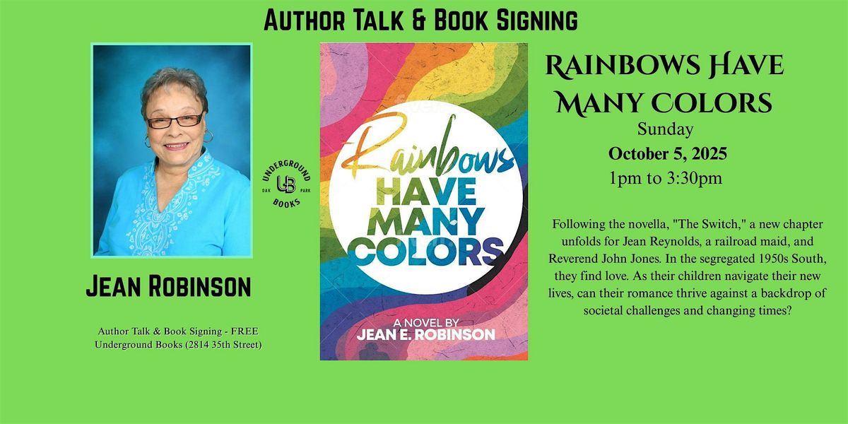 Author Talk & Book Signing featuring Jean Robinson
