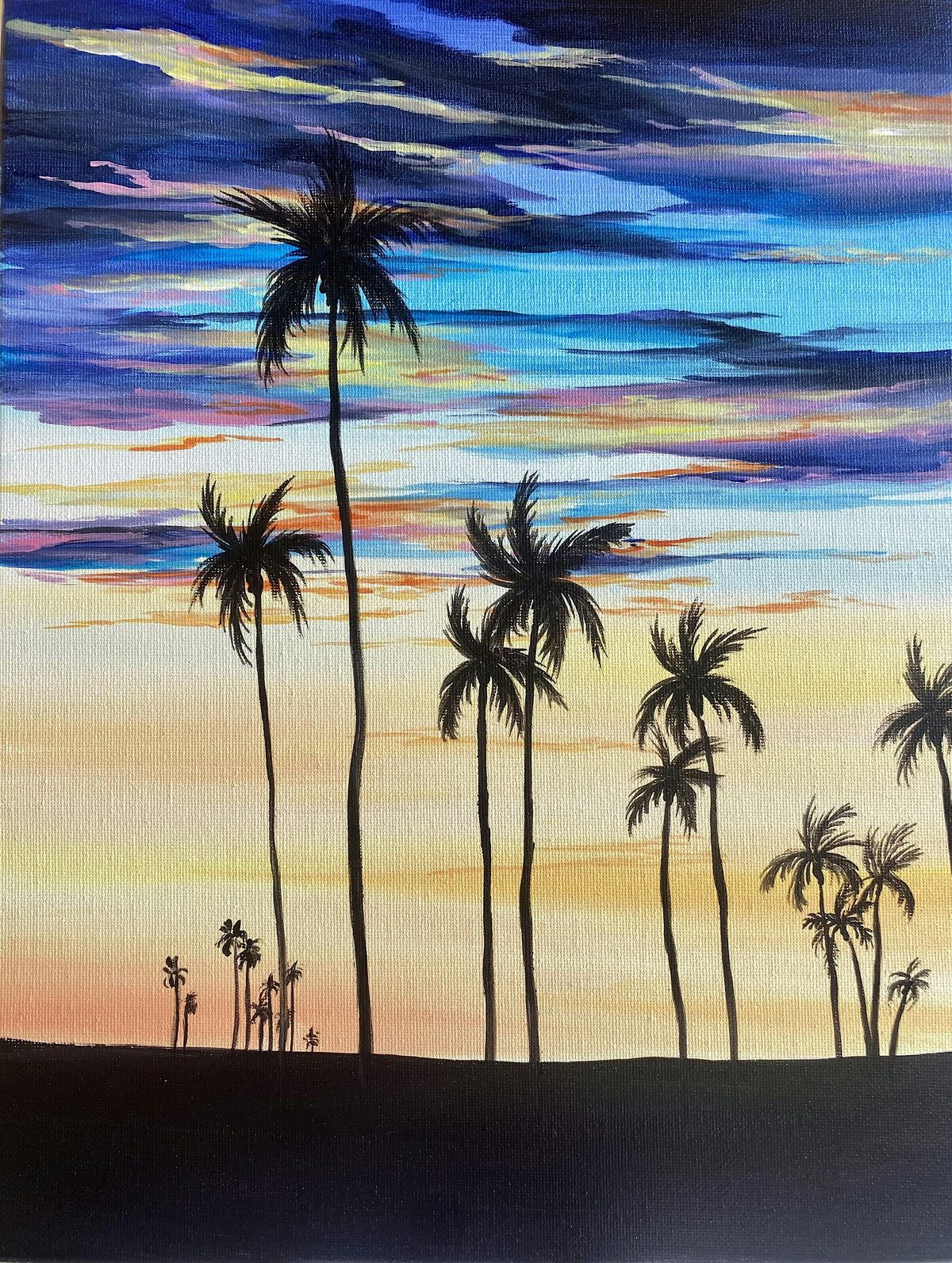 California Dreamin Paint and Sip in Manhattan Beach!