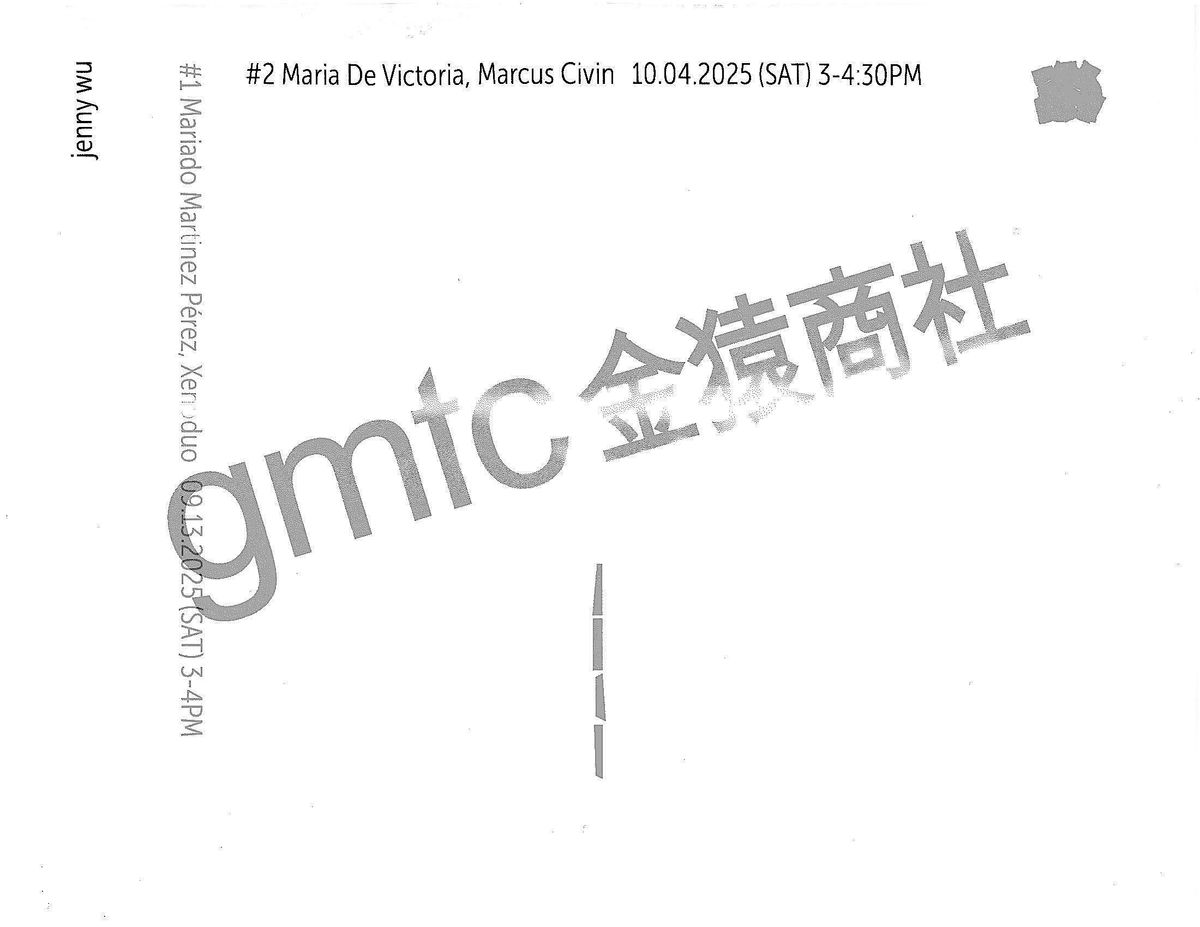 gmtc sessions #2: maria de victoria + marcus civin + jenny wu