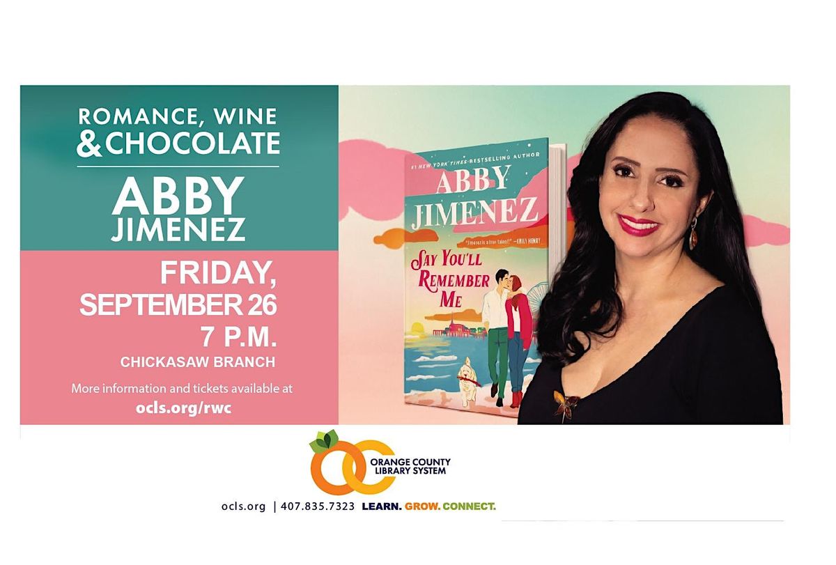 Romance, Wine and Chocolate Featuring Author Abby Jimenez