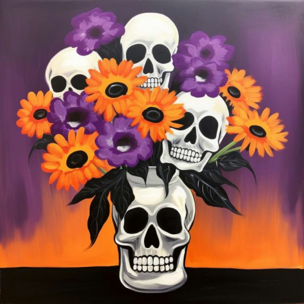 Paint the Spooktacular SKULL PLANTER in Langley!