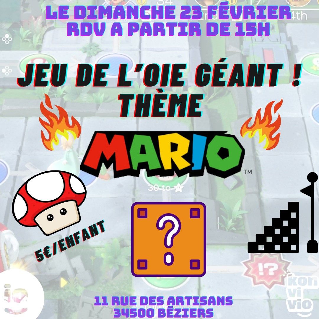 Jeu de l'Oie sp\u00e9cial Mario ! \ud83c\udf44\u2728