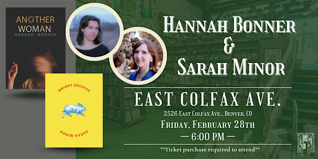 Poetry and Essays with Hannah Bonner with Sarah Minor at Tattered Cover