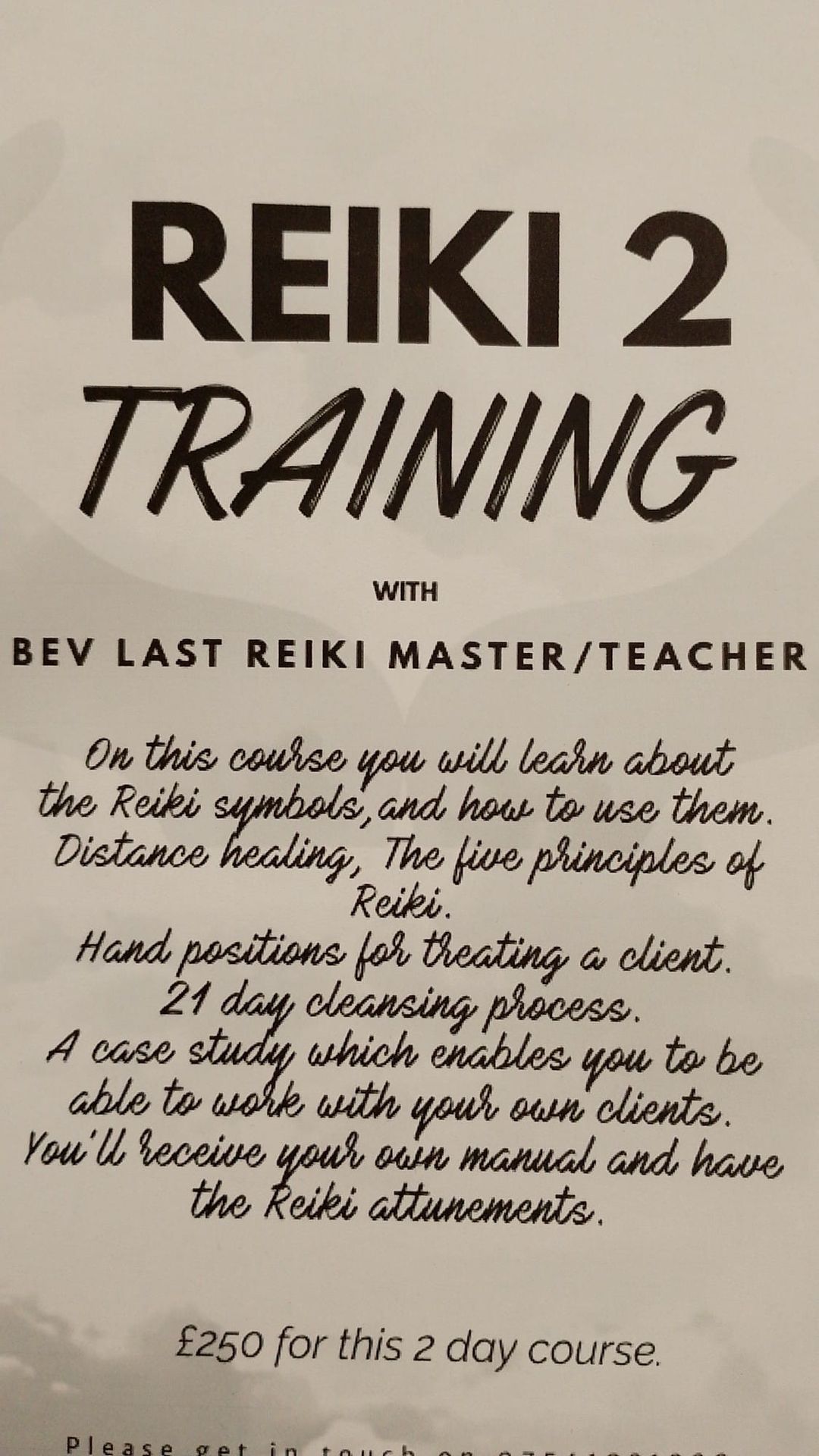 Reiki level 2 Practitioner 