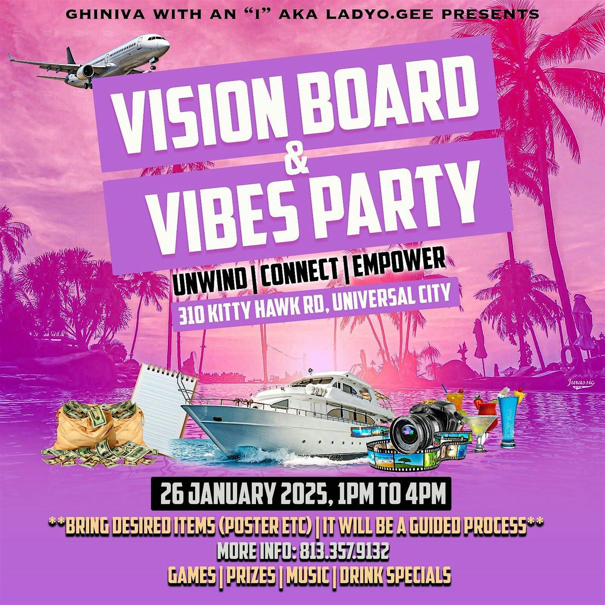 Vision Board & Vibes Party