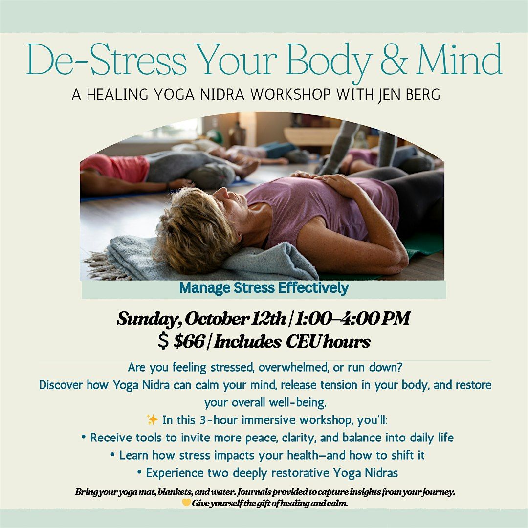De-Stress: What is Stress doing to your Body & Mind?