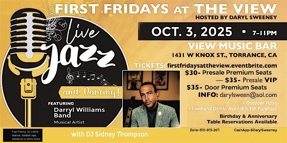 First Fridays at the View Featuring the Darryl Williams Band