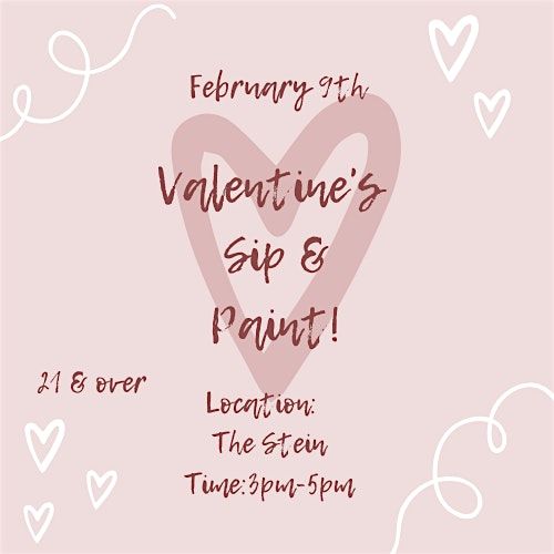 Valentines Themed Sip & Paint