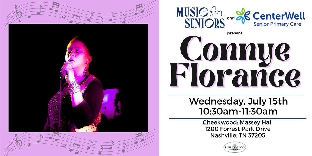 Music for Seniors Free Daytime Concert w\/ Connye Florance