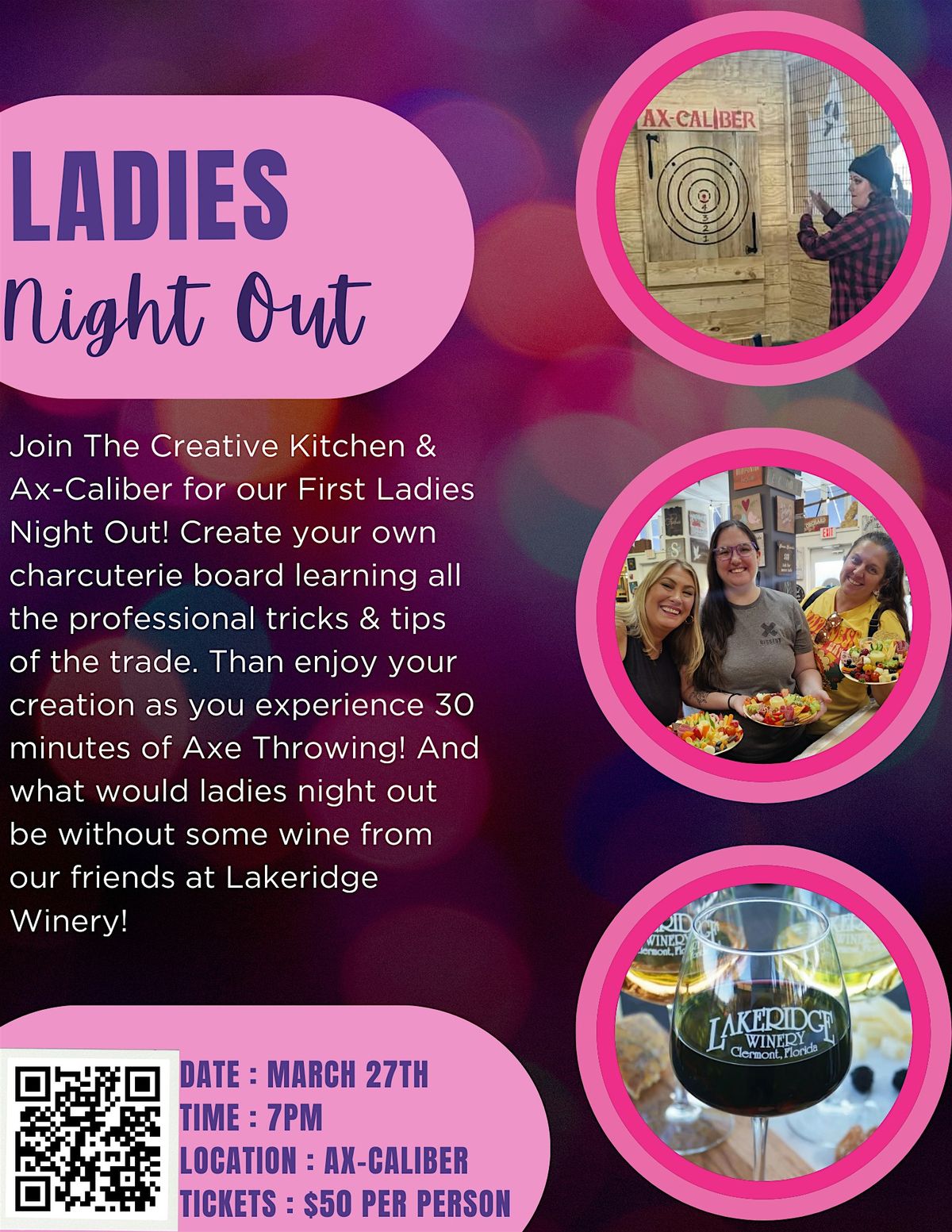 Ladies Night Out - Charcuterie & Axe Throwing