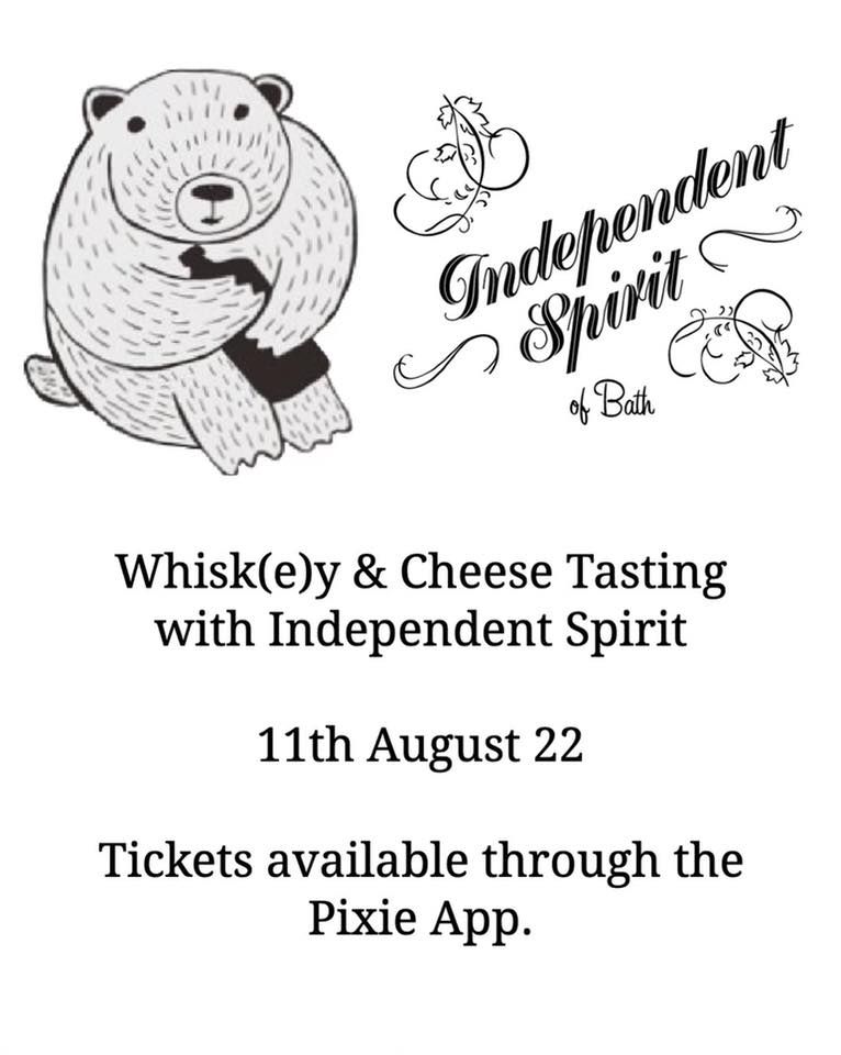 Whisk(e)y and cheese tasting with indie spirit, kingsmeadstbottle, Bath
