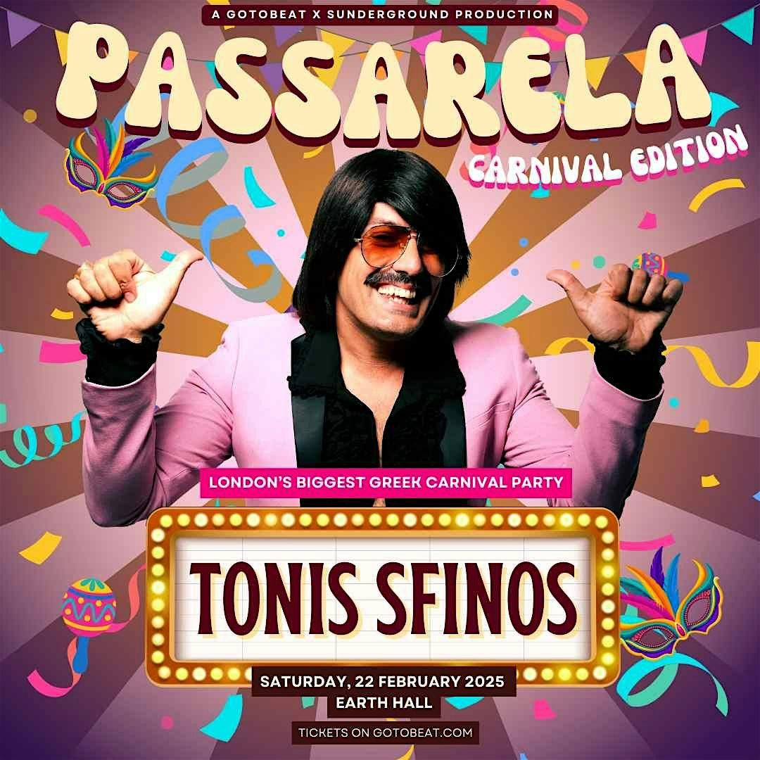 PASSARELA: The Greek Carnival Party feat. TONIS SFINOS