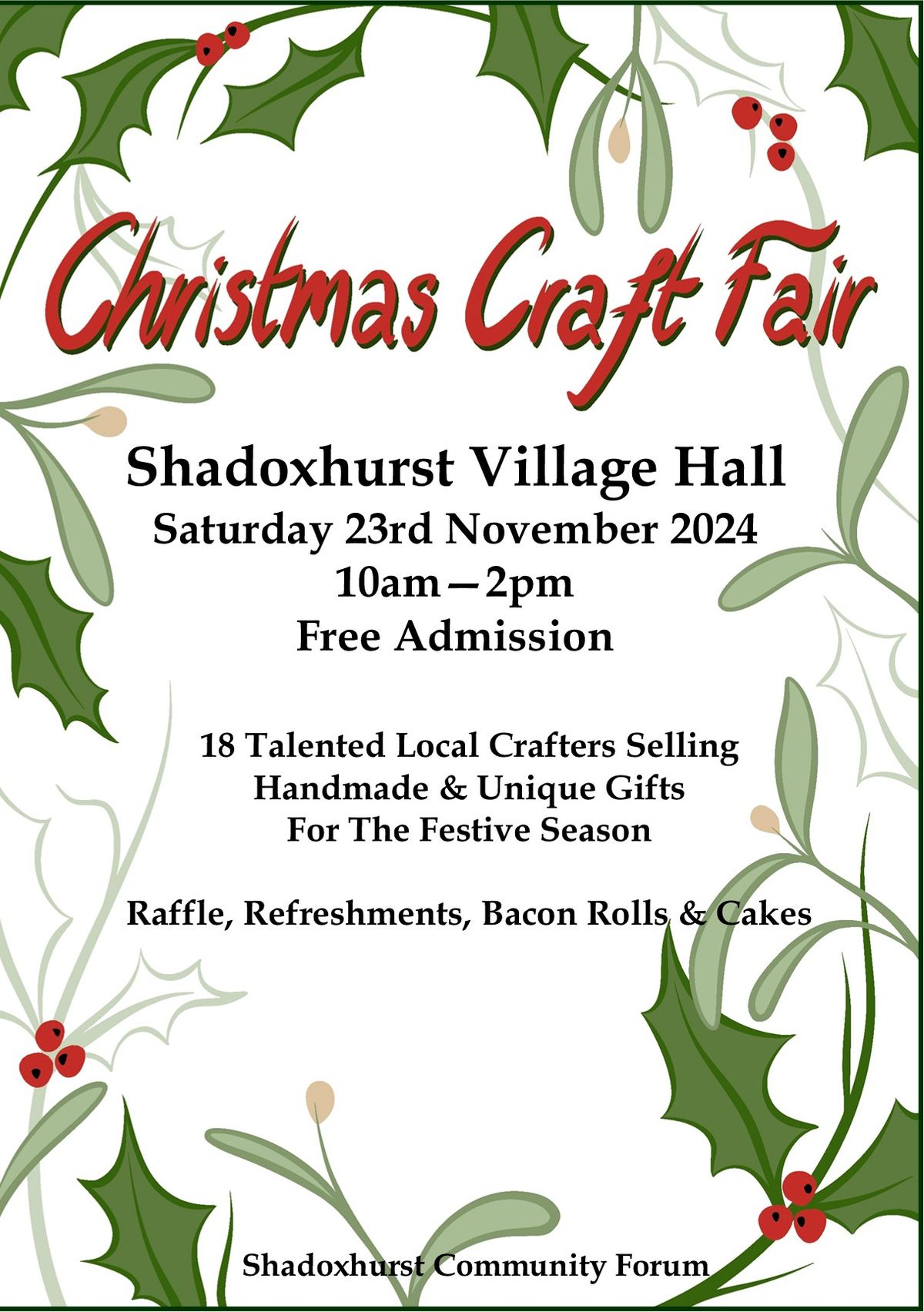 Shadoxhurst Christmas Craft Fair