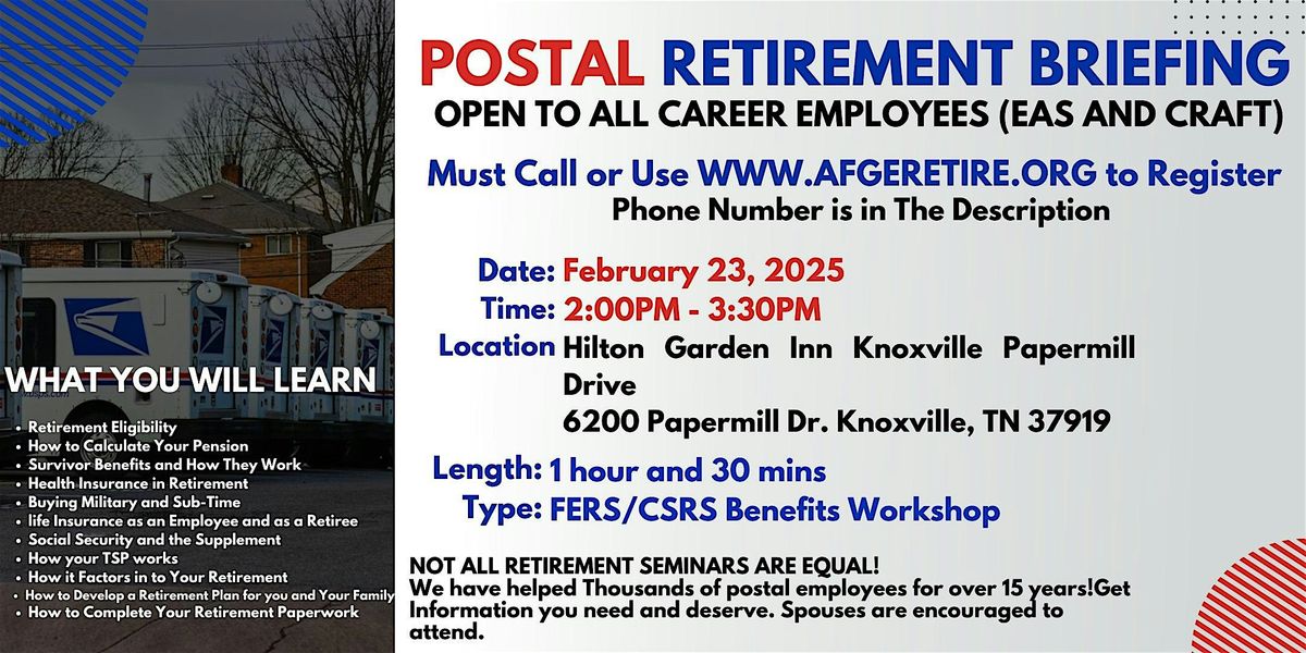 Postal Retirement Seminar