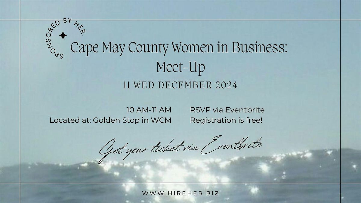 Cape May County Women in Business Meet-Up