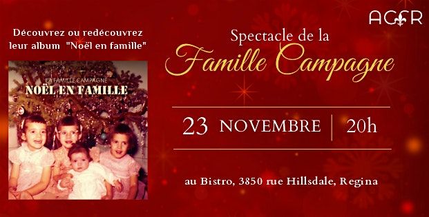 Spectacle Soir\u00e9e de No\u00ebl Sp\u00e9cial ''Famille Campagne''