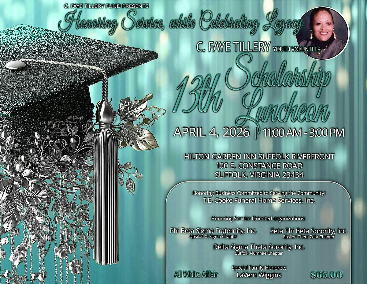 13th C Faye Tillery Youth Scholarship & Family Recognition