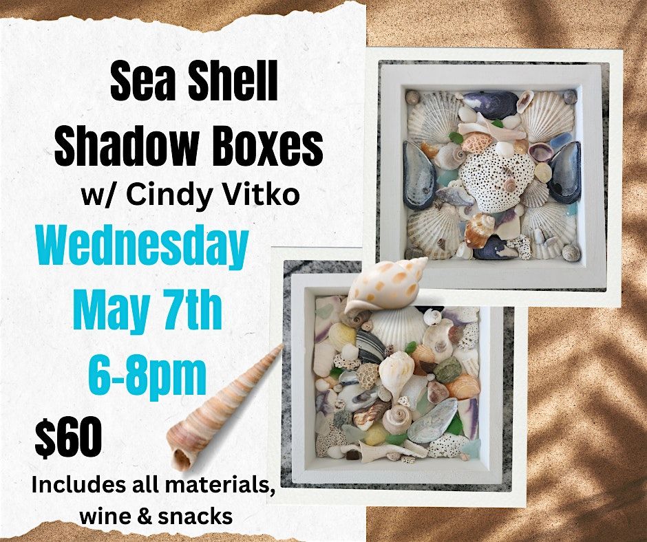 Sea Shell Shadow Boxes w\/ Cindy