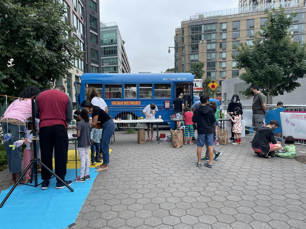 Summer Kids: The Blue Bus Project Recycled Art Workshop