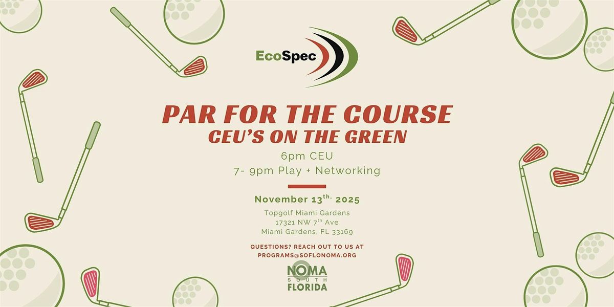 CEUs on the Green with EcoSpec