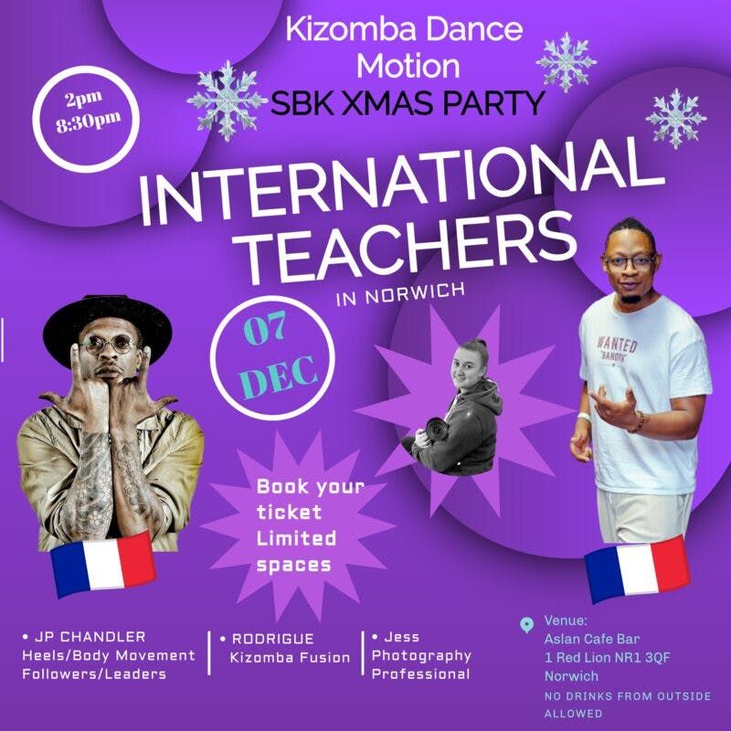 SBK PARTY | Sunday 7th December | Kizomba, Bachata, Salsa | Norwich