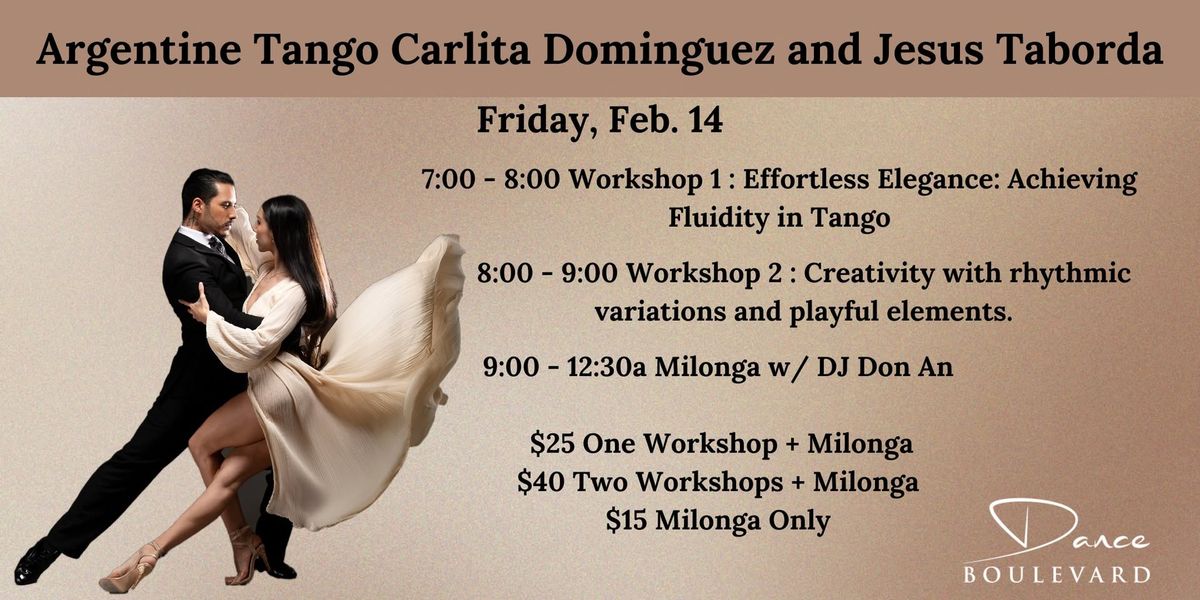 Argentine Tango with Carlita Dominguez and Jesus Taborda 