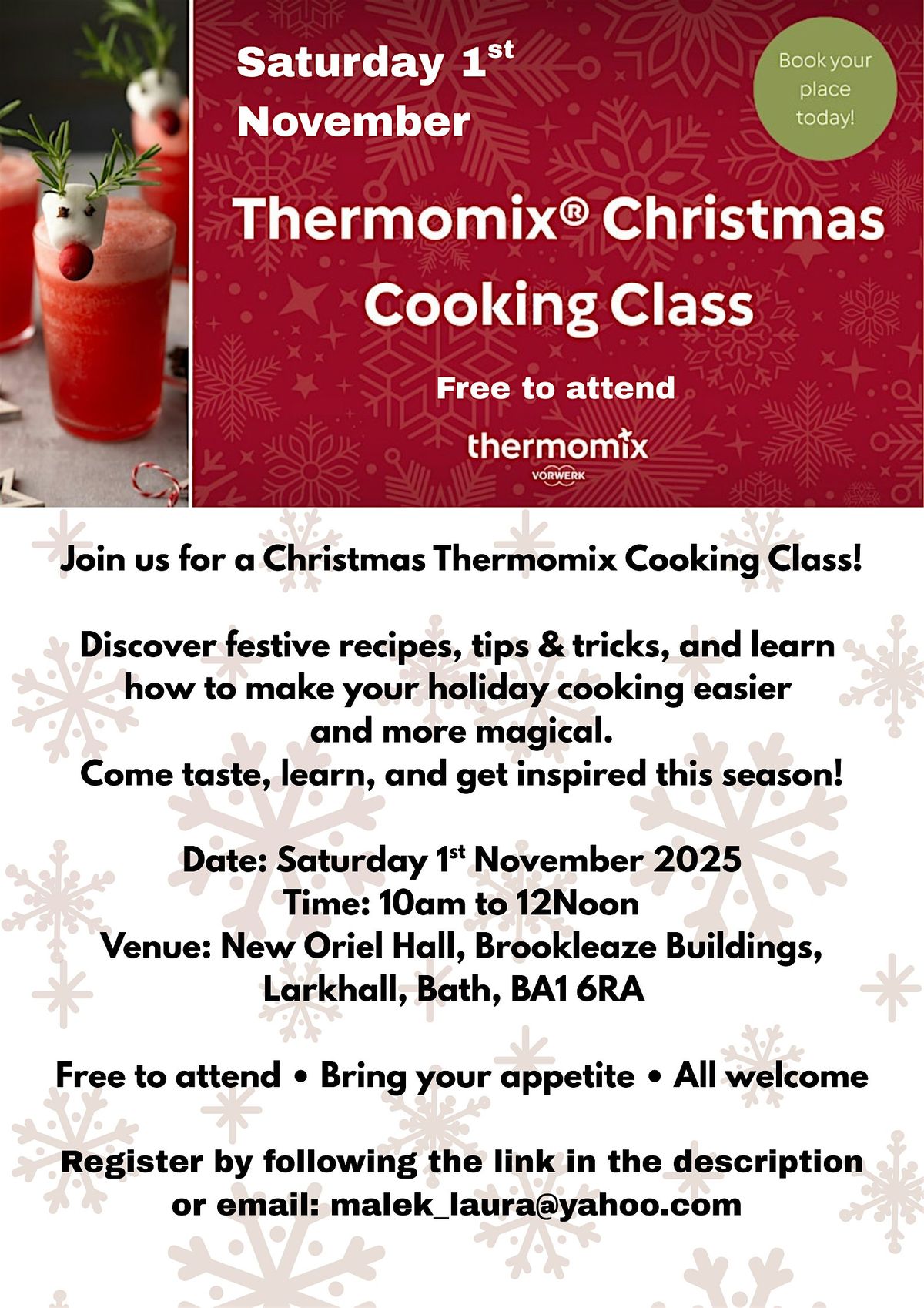 Christmas Cooking Class Frome