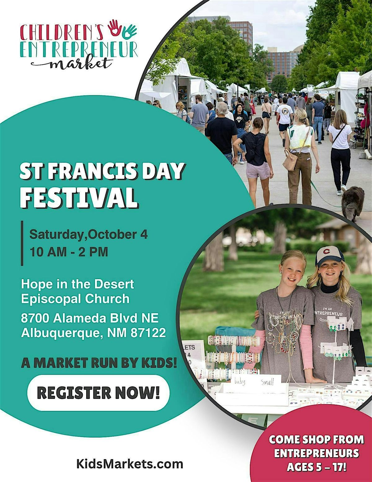 Children\u2019s Entrepreneur Market at St. Francis Day Festival