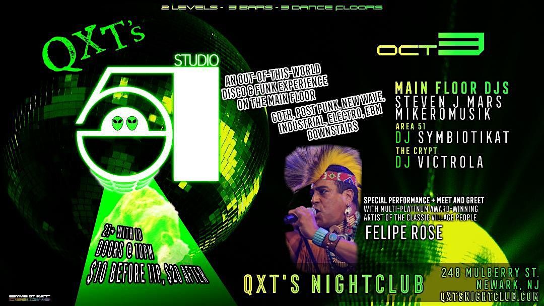 STUDIO 51: A  DISCO & FUNK EXPERIENCE - Plus - FELIPE ROSE (VILLAGE PEOPLE)