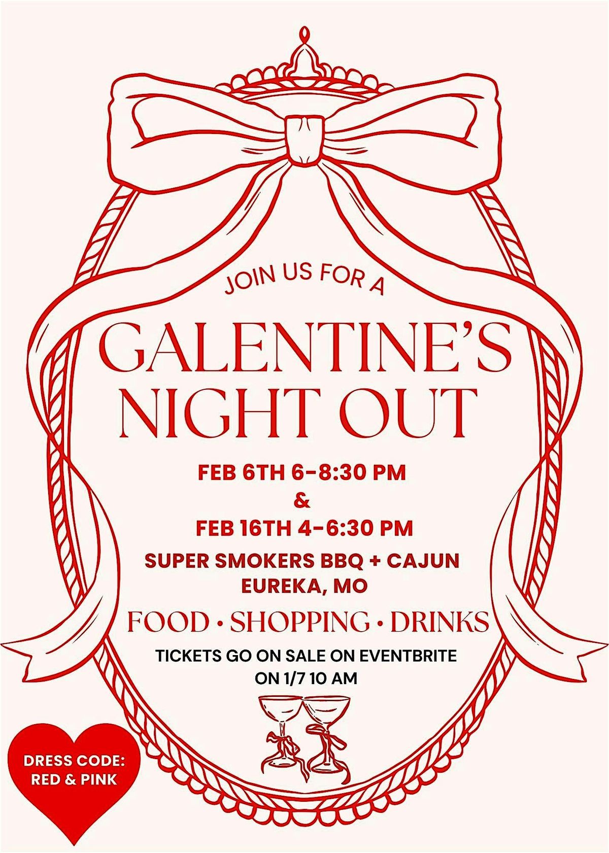 Galentine's Night Out at Super Smokers BBQ + Cajun