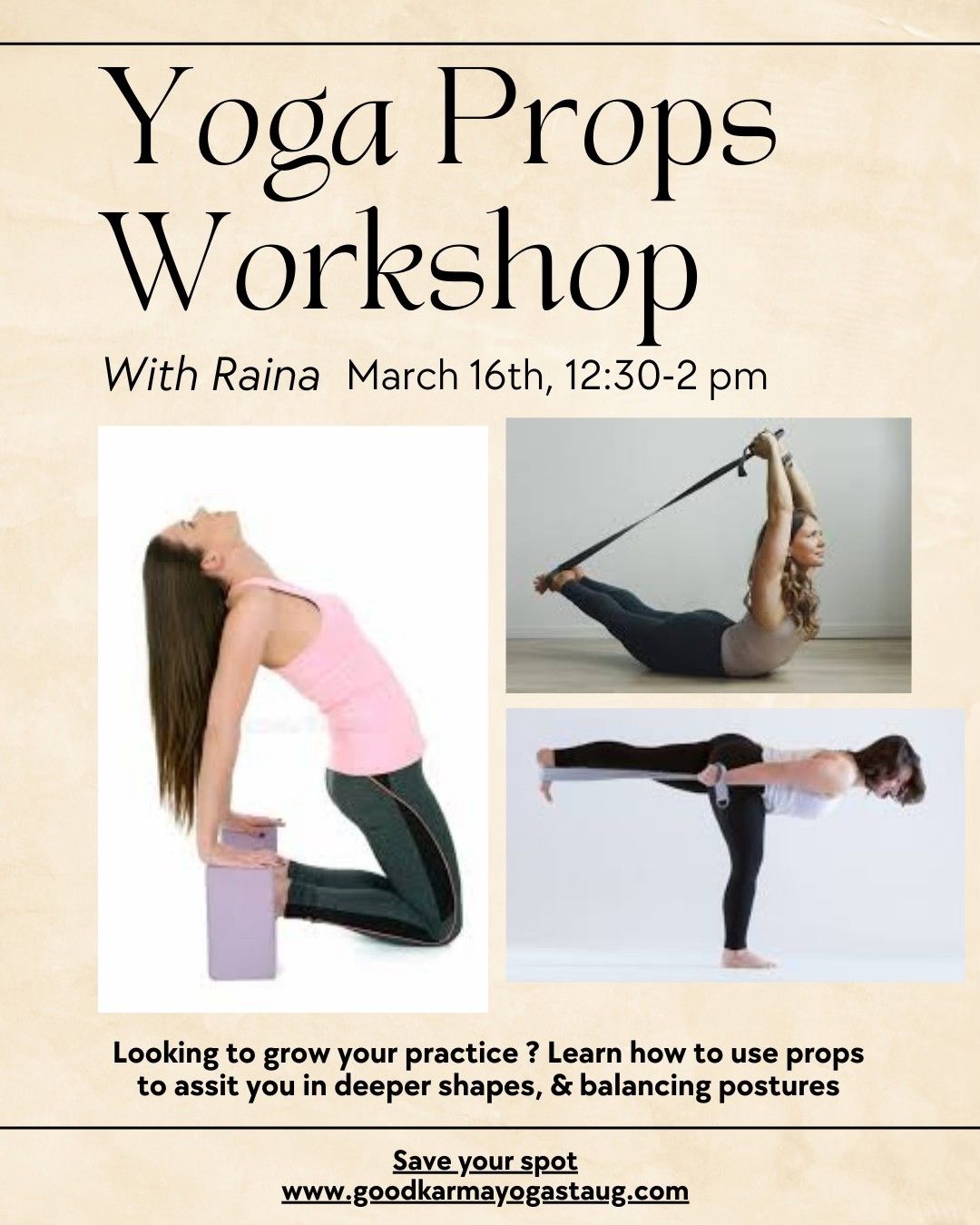 Yoga Props Workshop