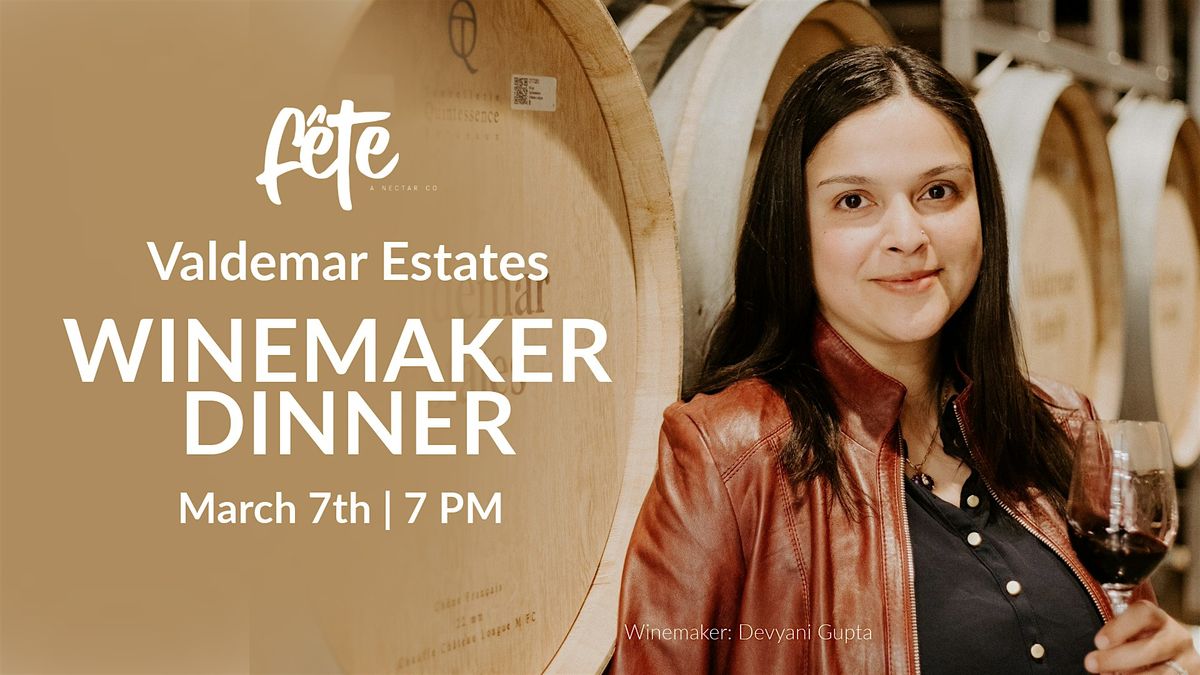 Wine Maker Dinner with Valdemar Estates