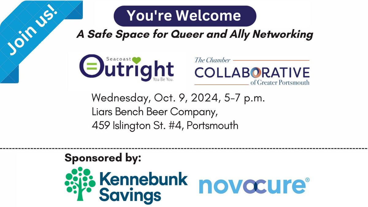  You're Welcome: A Safe Space for Queer and Ally Networking