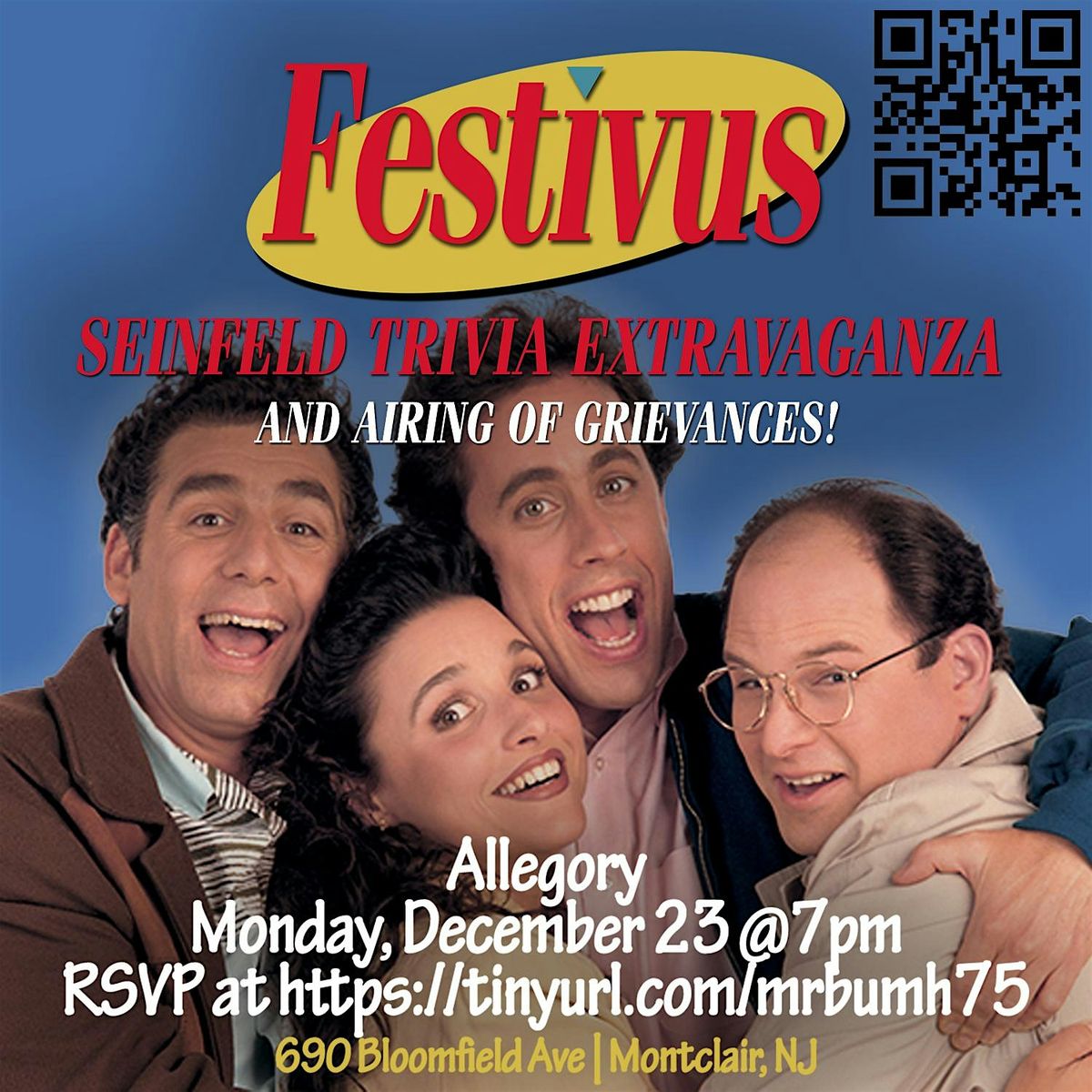 Festivus: Seinfeld Trivia Extravaganza & Airing of Grievances