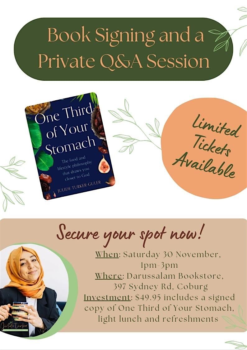 Book Signing & Private Q & A  - Melbourne