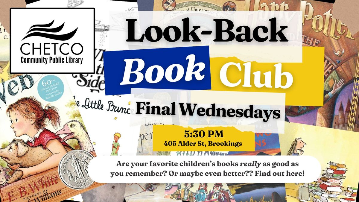 Look-Back Book Club: Revisiting Our Childhood Favorites! (Registration Required)