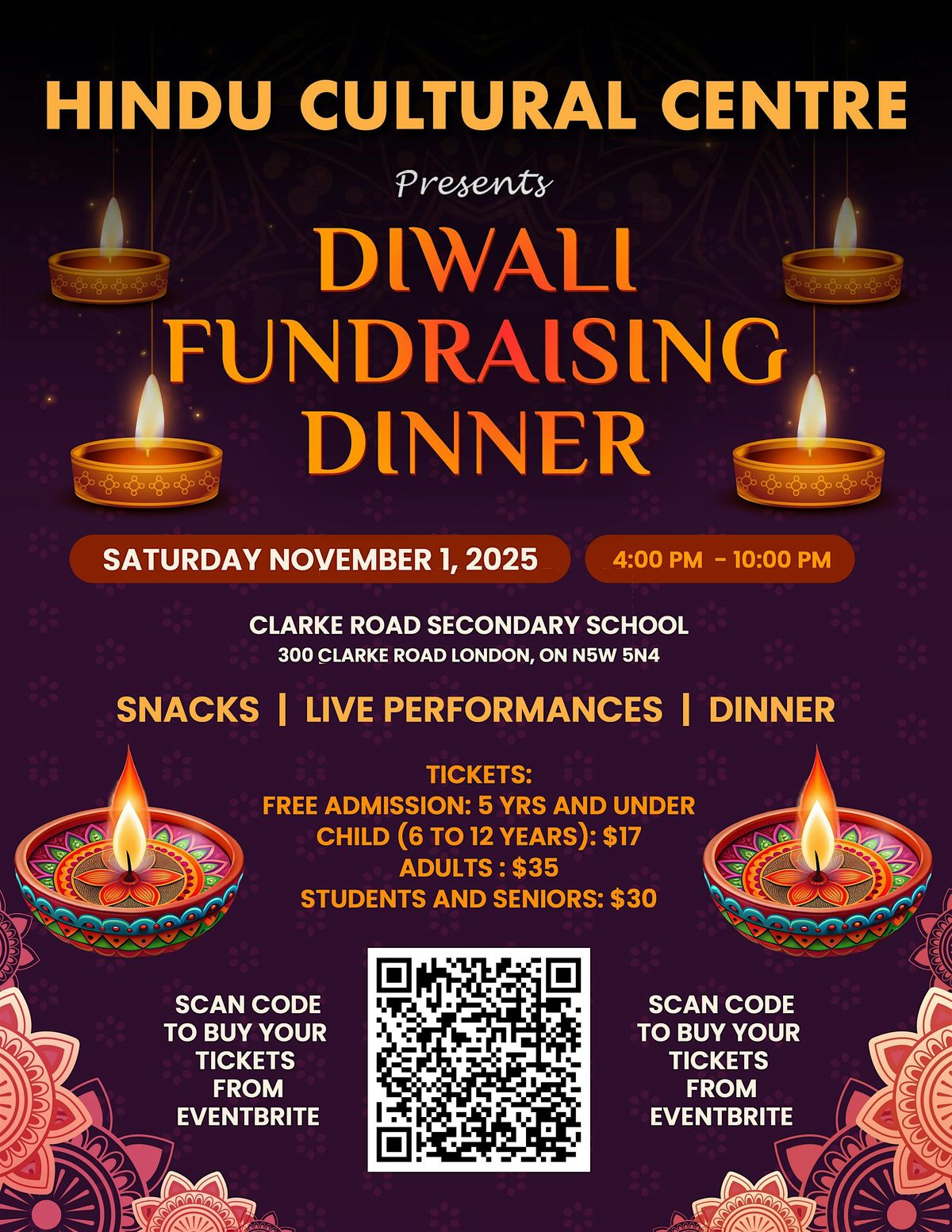 HCC Diwali Fundraising 2025