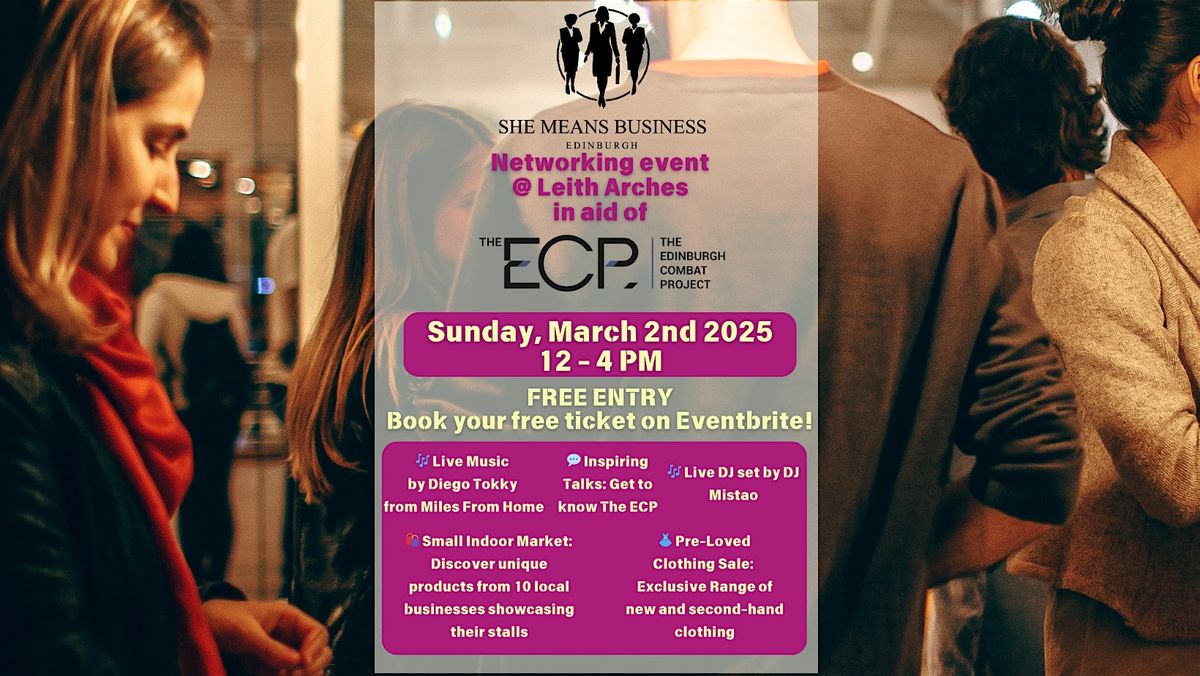 FREE networking event with live music to support The ECP