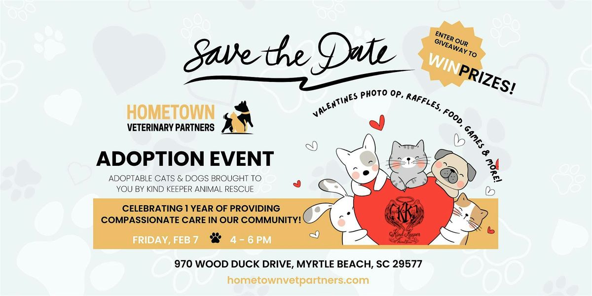 Hometown Veterinary Partners Myrtle Beach Adoption Event & Anniversary!