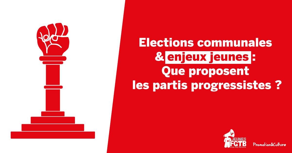 D\u00e9bat - Elections communales & enjeux jeunes : Que proposent les partis progressistes ? 