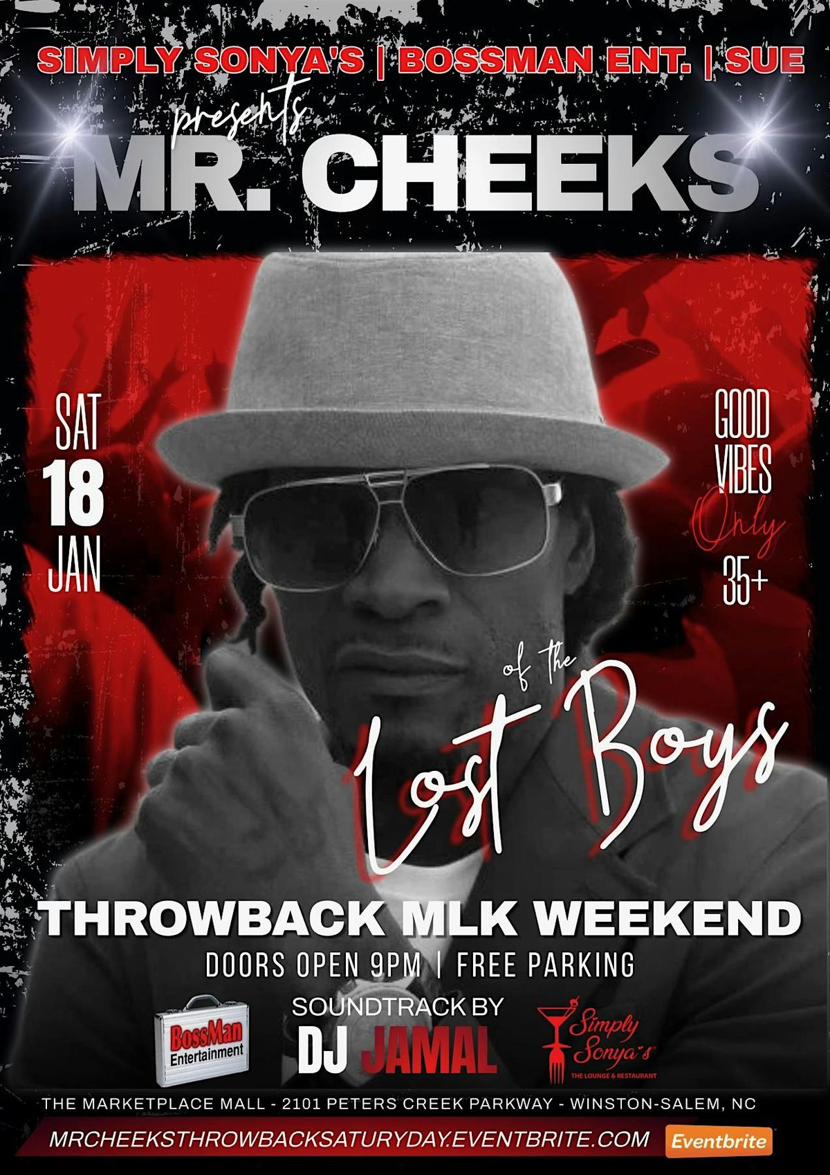 MLK Throwback WEEKEND with Mr. Cheeks at Simply Sonya\u2019s