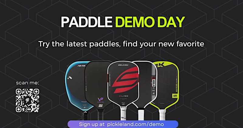 Pickleland Paddle Demo Day