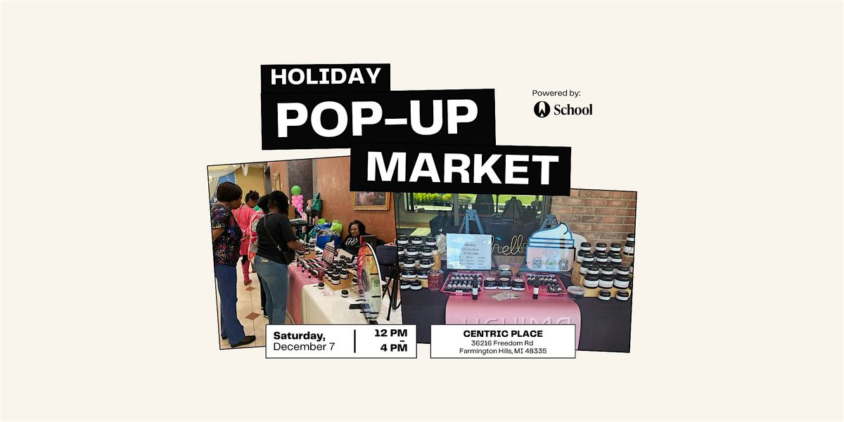 Operations School Holiday Pop-Up Shop