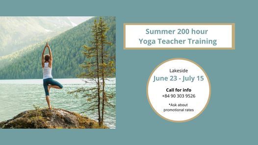 Summer 200 Hour Yoga for Wellness Training (Get Certified)