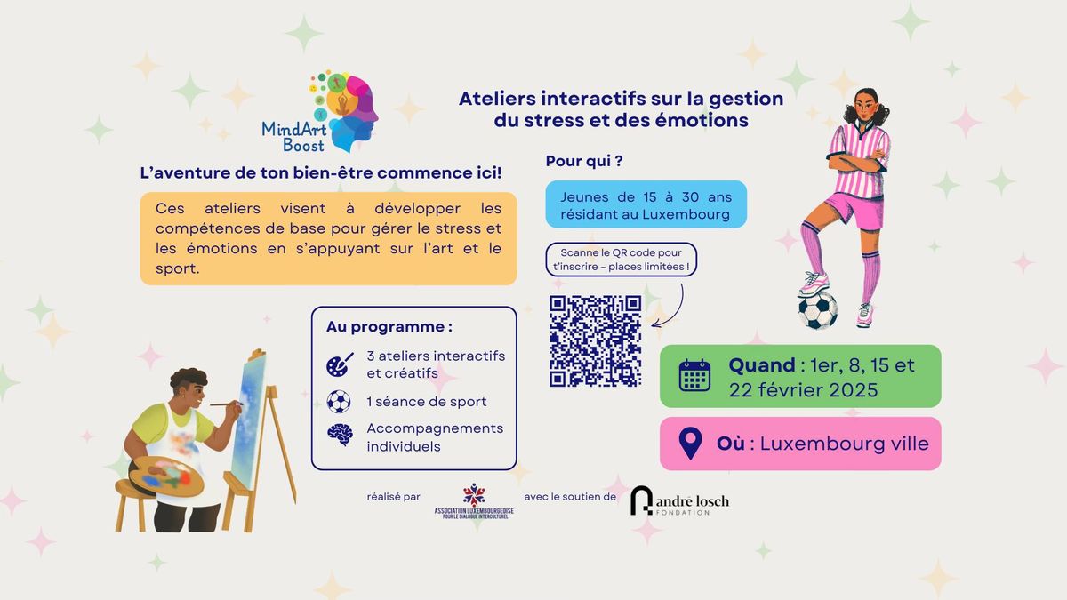 MindArtBoost: Ateliers interactifs sur la gestion du stress et des \u00e9motions